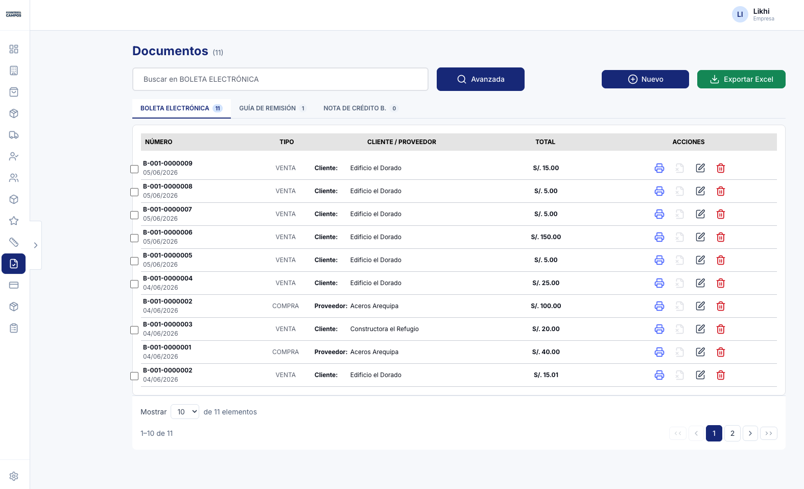 ERP SaaS para compras, ventas e inventario