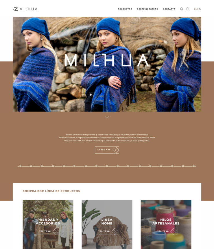 Tienda online MILHUA